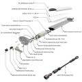 SMD 60W 5FT 1500 мм водонепроницаемый алюминиевый светодиодный линейный свет / Tri Proof Tube Light